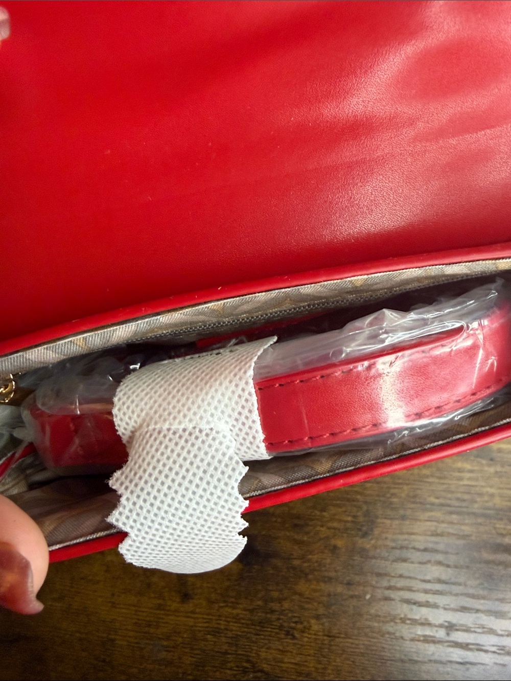 Christian Lacroix Red Mini Top-Handle Crossbody Bag - Picture 3 of 4